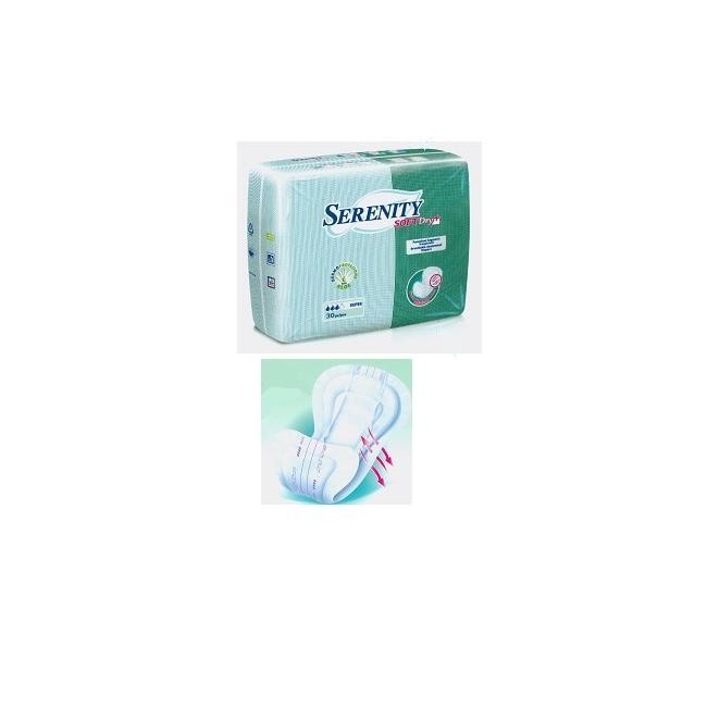 Serenity Softdry+ Aloe Maxi Pannolone Sagomato 30 Pezzi Serenity Softdry+ Aloe Maxi Pannolone Sagomato 30 Pezzi