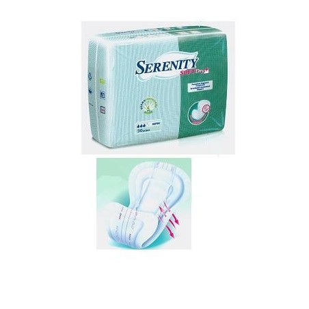 Serenity Softdry+ Aloe Maxi Pannolone Sagomato 30 Pezzi Serenity Softdry+ Aloe Maxi Pannolone Sagomato 30 Pezzi