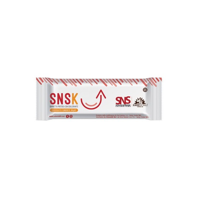 Erbenobili Snsk Barretta proteica cioccolato fondente 30 G Erbenobili Snsk Barretta proteica cioccolato fondente 30 G