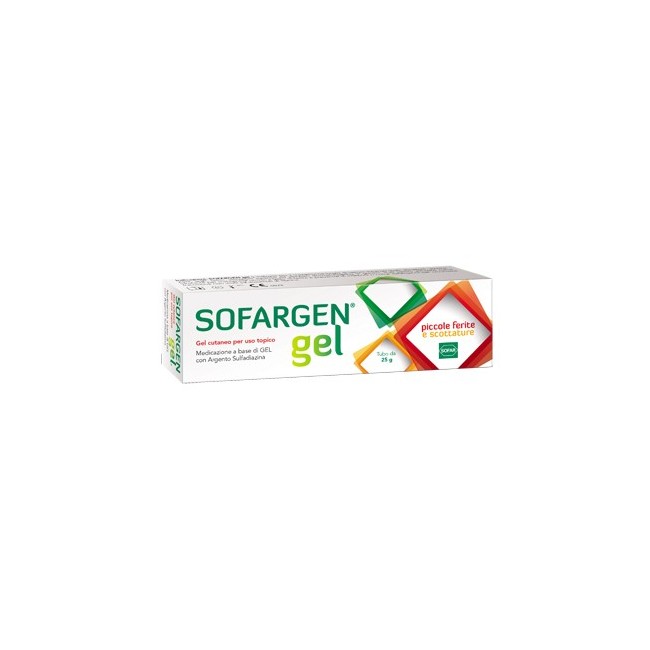 Sofar Sofargen Gel Tubo 25 G cicatrizzante con sulfadiazina di argento Sofar Sofargen Gel Tubo 25 G cicatrizzante con sulfadiazina di argento