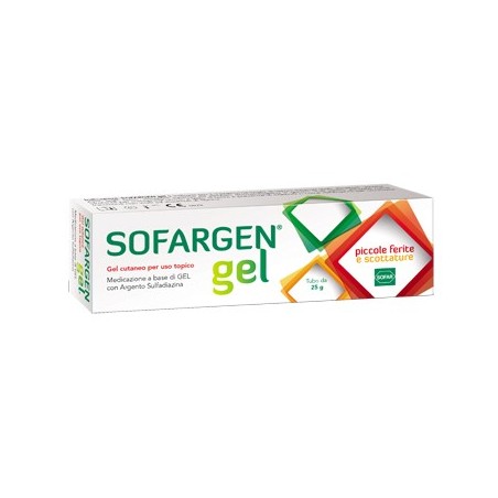 Sofar Sofargen Gel Tubo 25 G cicatrizzante con sulfadiazina di argento Sofar Sofargen Gel Tubo 25 G cicatrizzante con sulfadiazina di argento