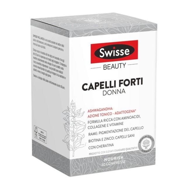 Swisse Capelli Forti Donna integratore 30 Compresse Swisse Capelli Forti Donna integratore 30 Compresse