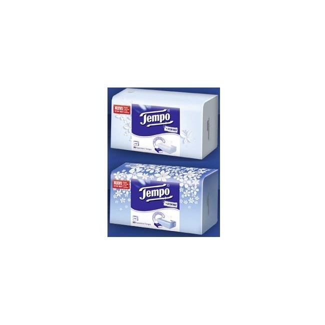 Essity Italy Tempo Fazzoletti con fibre di cotone Box 80 Pezzi