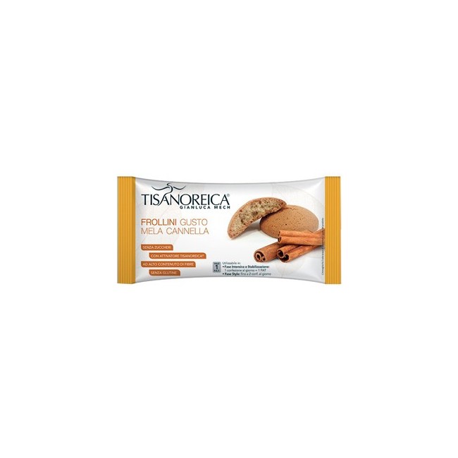 Gianluca Mech Tisanoreica Frollini Mela e cannella senza glutine 50 G Gianluca Mech Tisanoreica Frollini Mela e cannella senza glutine 50 G
