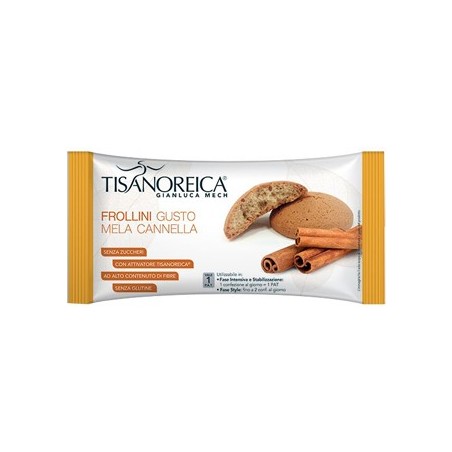 Gianluca Mech Tisanoreica Frollini Mela e cannella senza glutine 50 G Gianluca Mech Tisanoreica Frollini Mela e cannella senza glutine 50 G