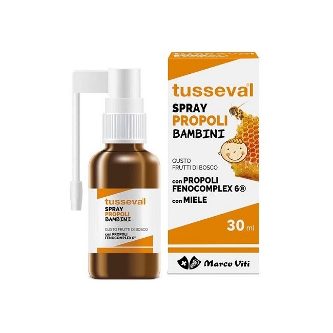 Tusseval Gola Propoli Spray Per Bambini 30 Ml