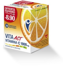 F&f Vitamina C Act 1000mg integratore 30 Compresse Masticabili