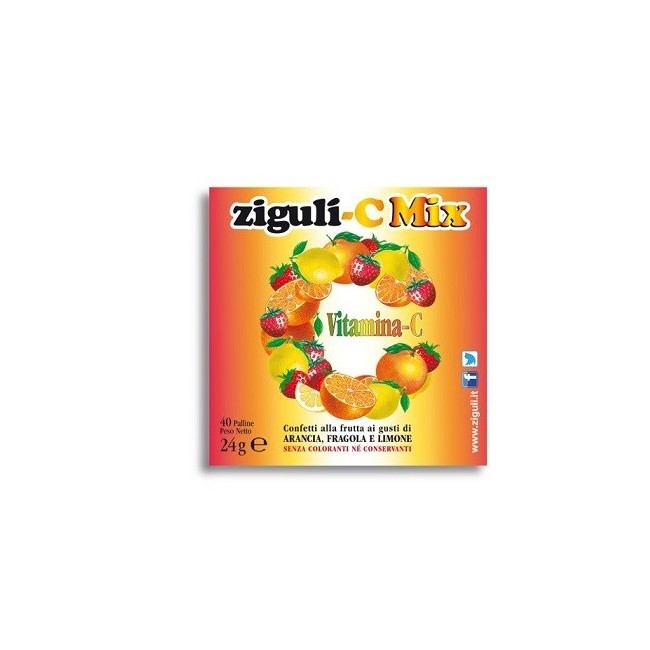 Falqui Ziguli C Mix 40 Confetti Alla Frutta con vitamina C Falqui Ziguli C Mix 40 Confetti Alla Frutta con vitamina C