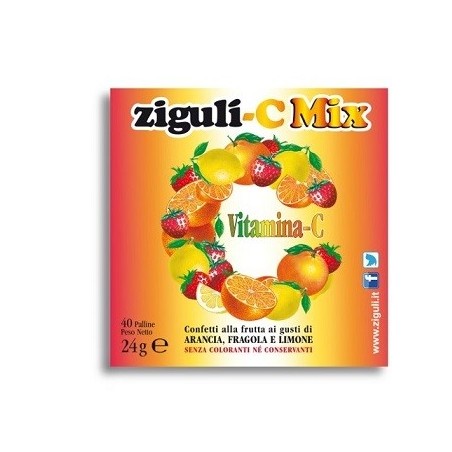 Falqui Ziguli C Mix 40 Confetti Alla Frutta con vitamina C Falqui Ziguli C Mix 40 Confetti Alla Frutta con vitamina C