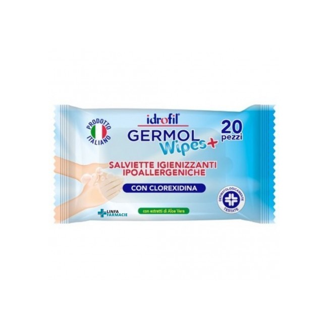 Idrofil Germolwipes Salviettine igienizzanti mani 20 pezzi