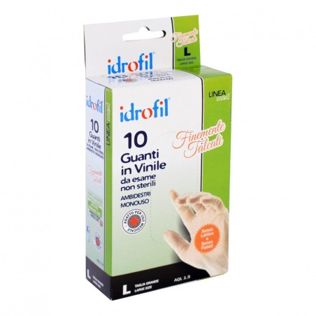 Idrofil guanti di vinile ambidestri monouso 10 pezzi