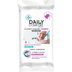 Daily comfort senior guanto detergente in tessuto 8 pezzi