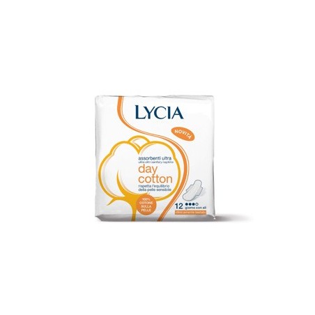 Sodalco Lycia Cotone Ali Giorno assorbenti 12 Pezzi Sodalco Lycia Cotone Ali Giorno assorbenti 12 Pezzi