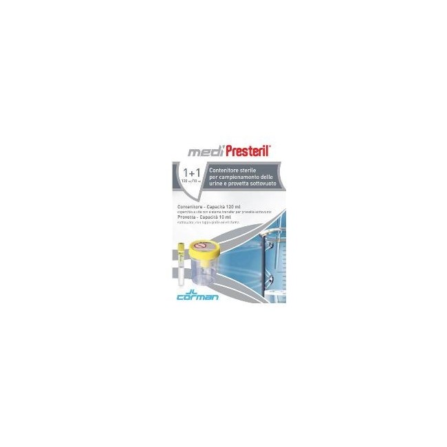 Corman Medipresteril Contenitore Urina + Provetta 1 pezzo Corman Medipresteril Contenitore Urina + Provetta 1 pezzo