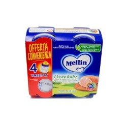 Mellin Omogeneizzato Prosciutto senza glutine 4 X 80g