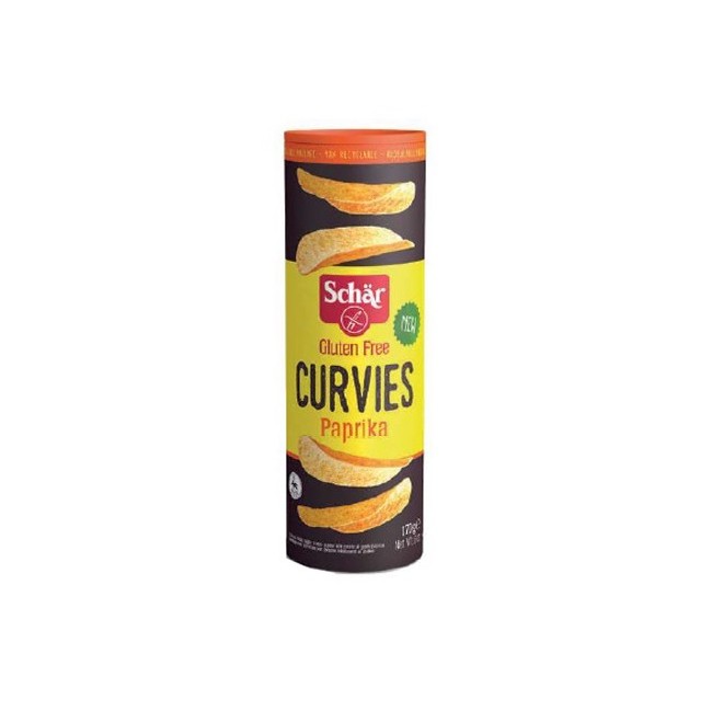 Dr Schar Curvies Paprika chips di patate senza glutine 170 G Dr Schar Curvies Paprika chips di patate senza glutine 170 G