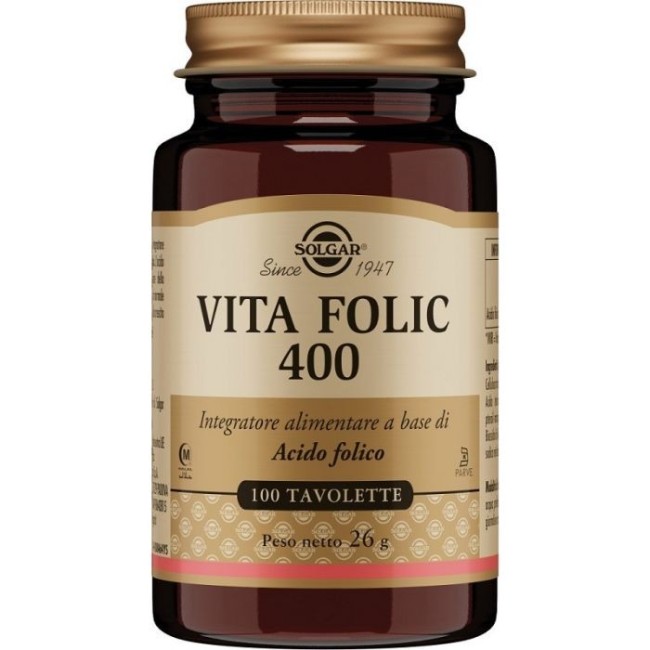Solgar Vita Folic 100 Tavolette Solgar Vita Folic 100 Tavolette