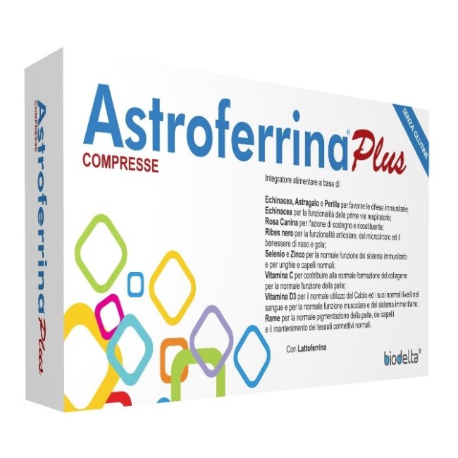 Biodelta Astroferrina plus 30 compresse per difese immunitarie Biodelta Astroferrina plus 30 compresse per difese immunitarie