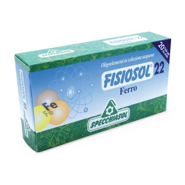 Specchiasol Fisiosol 22 oligoelementi di ferro 20 fiale 2ml Specchiasol Fisiosol 22 oligoelementi di ferro 20 fiale 2ml