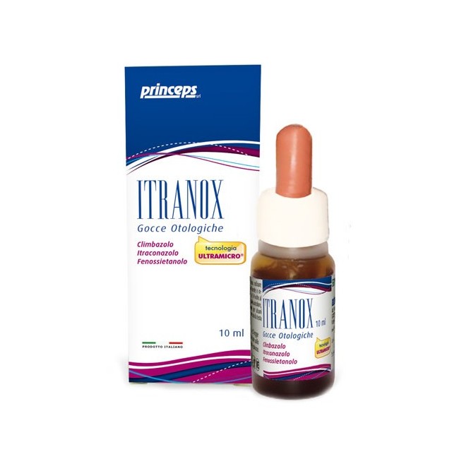 Princeps Itranox gocce otologiche con itroconazolo 10 ml