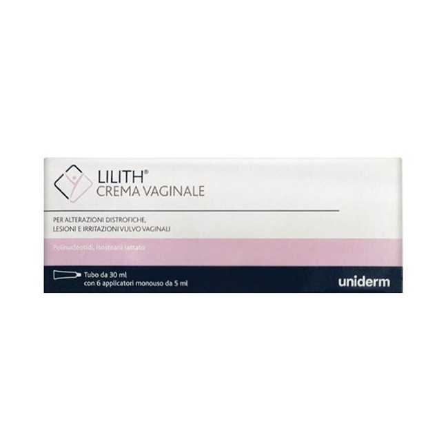 Uniderm Lilith crema vaginale per lesioni ed irritazioni 30ml Uniderm Lilith crema vaginale per lesioni ed irritazioni 30ml
