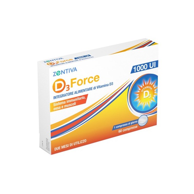 D3 force zentiva 1000ui integratore vitamina D 60 compresse