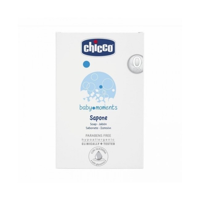 Chicco Baby moments sapone solido per bambini 100g Chicco Baby moments sapone solido per bambini 100g
