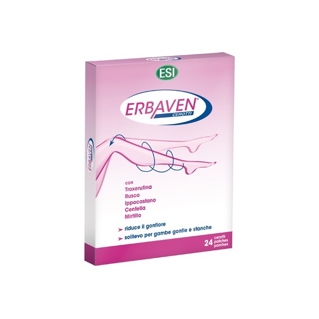 Esi Erbaven Cerotti 24 Pezzi per gambe stanche ed affaticate Esi Erbaven Cerotti 24 Pezzi per gambe stanche ed affaticate