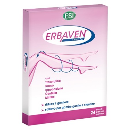 Esi Erbaven Cerotti 24 Pezzi per gambe stanche ed affaticate Esi Erbaven Cerotti 24 Pezzi per gambe stanche ed affaticate