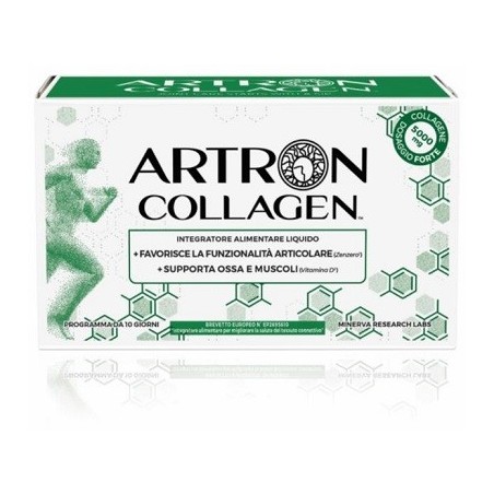 Minerva Research Labs Gold Collagen Artron integratore 10 Flaconcini