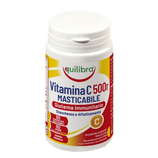 Equilibra Vitamina C 500mg Masticabile integratore 60 Compresse Equilibra Vitamina C 500mg Masticabile integratore 60 Compresse
