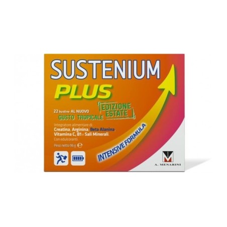Sustenium plus tropical 22 bustine integratore con creatina Sustenium plus tropical 22 bustine integratore con creatina