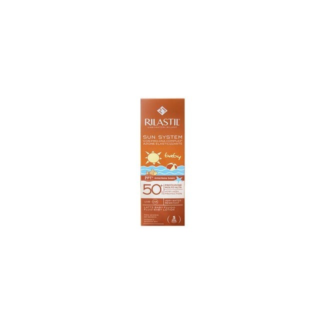 Rilastil Sun System Latte Baby SPF50+ Fluido Vellutato 200ml Rilastil Sun System Latte Baby SPF50+ Fluido Vellutato 200ml