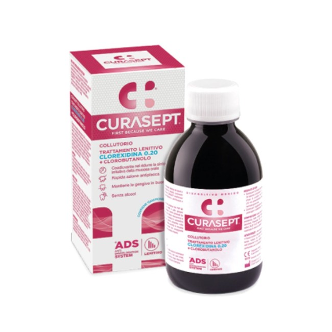 Curasept Collutorio Ads Dna Trattamento Lenitivo 200ml Curasept Collutorio Ads Dna Trattamento Lenitivo 200ml