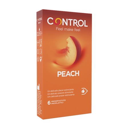 Control preservativi new peach gusto pesca 6 pezzi