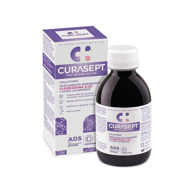 Curasept ADS Collutorio 0,20 Clorexidina Rigenerante 200ml Curasept ADS Collutorio 0,20 Clorexidina Rigenerante 200ml