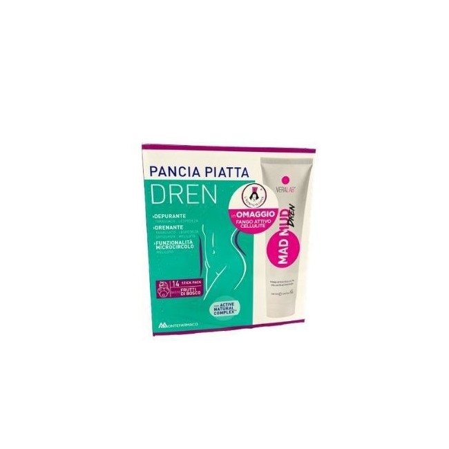 Pancia Piatta Dren Frutti Di Bosco 14 Bustine Stick Pack + Fango 100ml