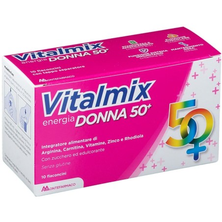 Vitalmix donna 50+ integratore energetico 10 flaconcini Vitalmix donna 50+ integratore energetico 10 flaconcini