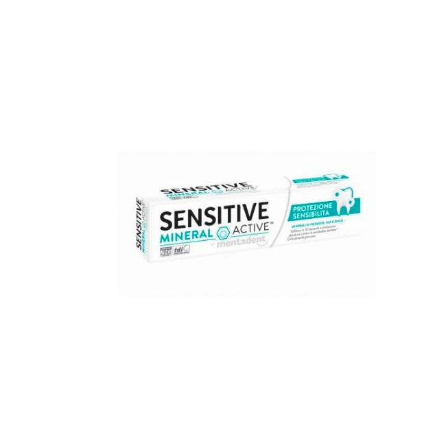 Mentadent sensitive mineral active dentifricio denti sensibli 75 ml