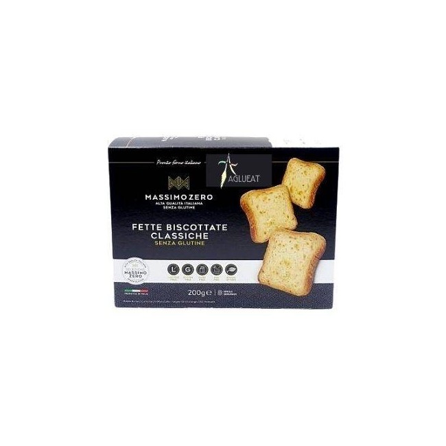 Massimo Zero Fette Biscottate Classiche senza glutine 200g Massimo Zero Fette Biscottate Classiche senza glutine 200g