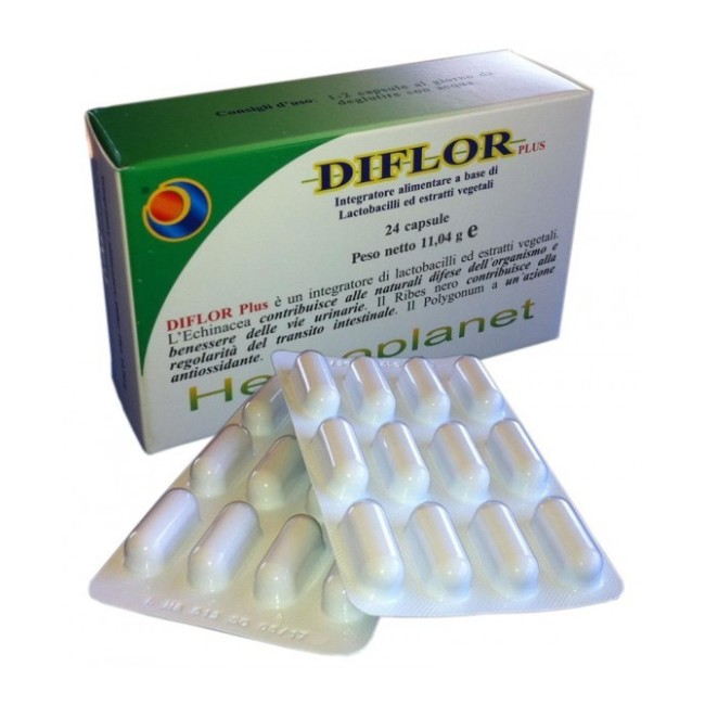 Herboplanet Diflor plus integratore 24 capsule Herboplanet Diflor plus integratore 24 capsule