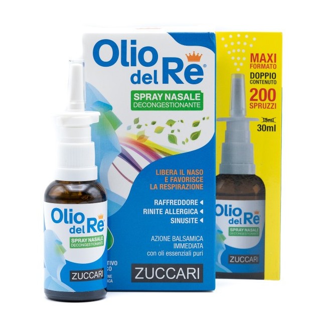 Zuccari Olio del re spray nasale 30ml per liberare il naso Zuccari Olio del re spray nasale 30ml per liberare il naso