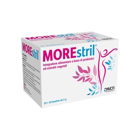 Damor Morestril 20 bustine + 20 bustine integratore di probiotici