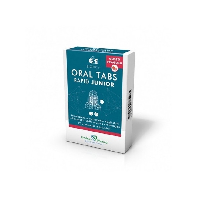 GSE Oral Tabs Rapid Junior Fragola 12 compresse