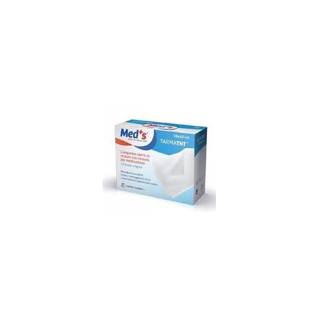 Farmac-zabban Garza Compressa Meds Tessuto Non Tessuto 18x40cm 12 Pezzi Ssr Farmac-zabban Garza Compressa Meds Tessuto Non Tessuto 18x40cm 12 Pezzi Ssr