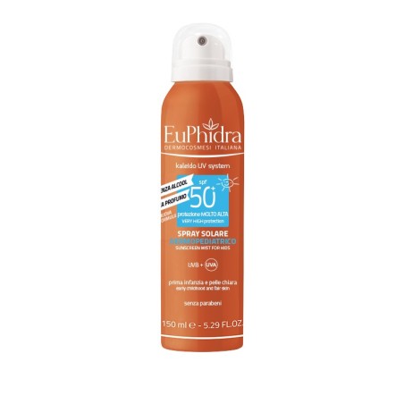 Euphidra Spray Solare Dermopediatrico 50 Spf 150 ml Euphidra Spray Solare Dermopediatrico 50 Spf 150 ml