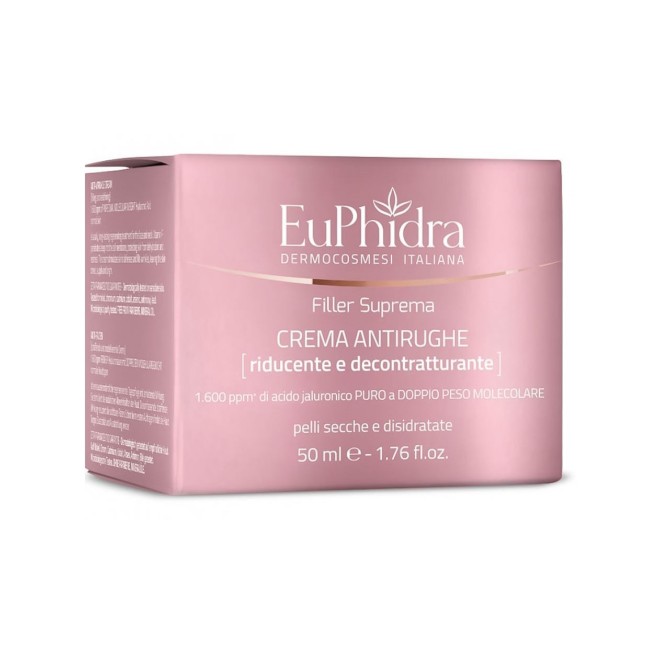 Euphidra filler suprema crema antirughe riducente 50 ml Euphidra filler suprema crema antirughe riducente 50 ml