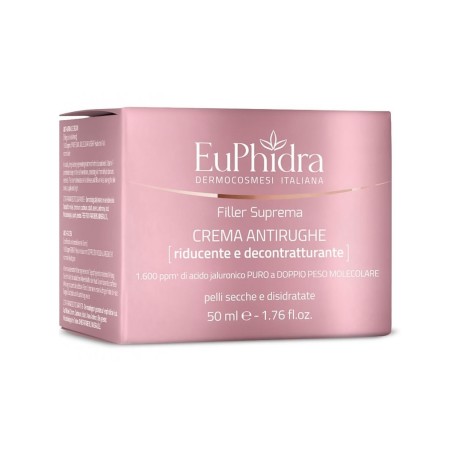 Euphidra filler suprema crema antirughe riducente 50 ml Euphidra filler suprema crema antirughe riducente 50 ml