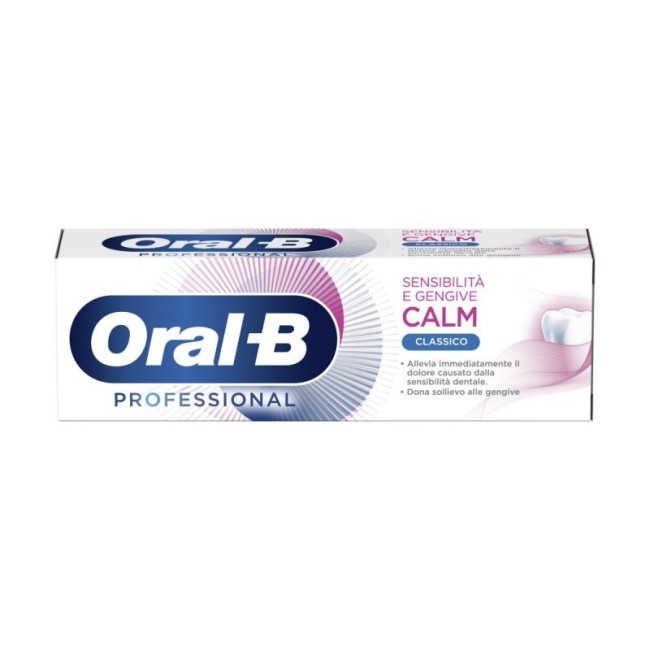 Oralb dentifricio calm classico gengive sensibili 75ml Oralb dentifricio calm classico gengive sensibili 75ml