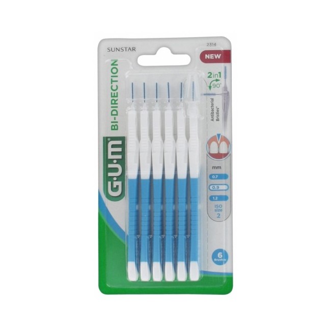 Gum Bi-Direction Scovolini Punta Microfine 6 Pezzi Gum Bi-Direction Scovolini Punta Microfine 6 Pezzi